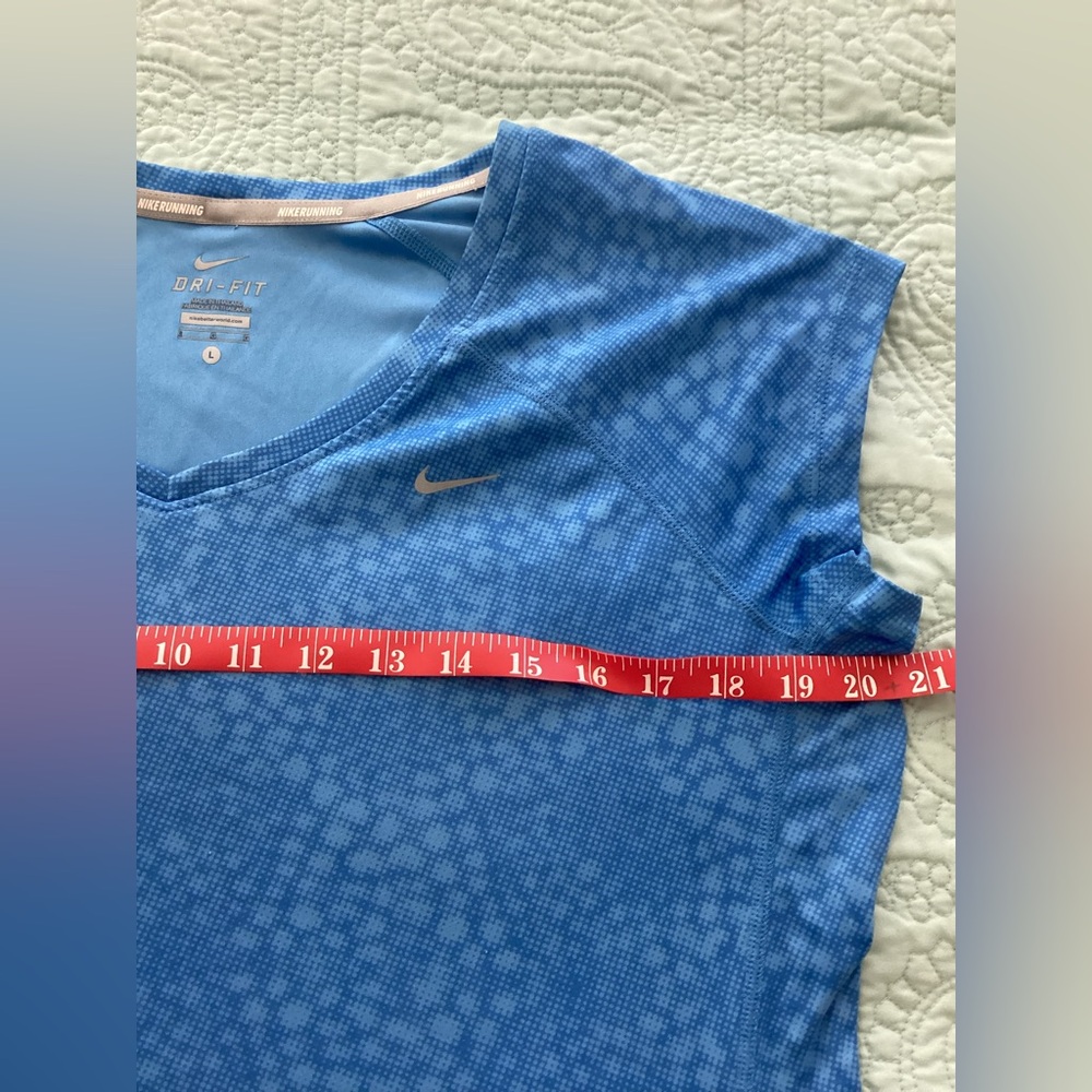 Nike Blue Dri-Fit Patterned Tee